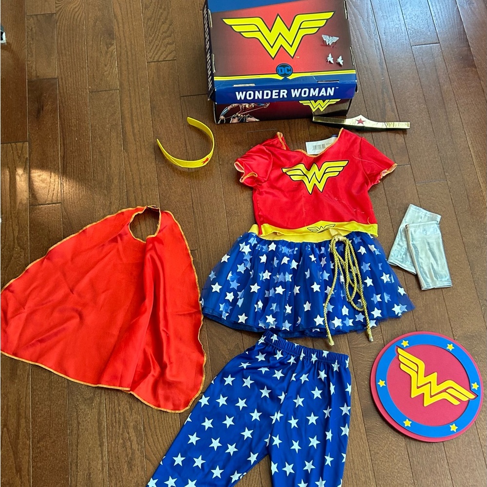 Wonder Woman Costume Set, fits 3-6 year olds.